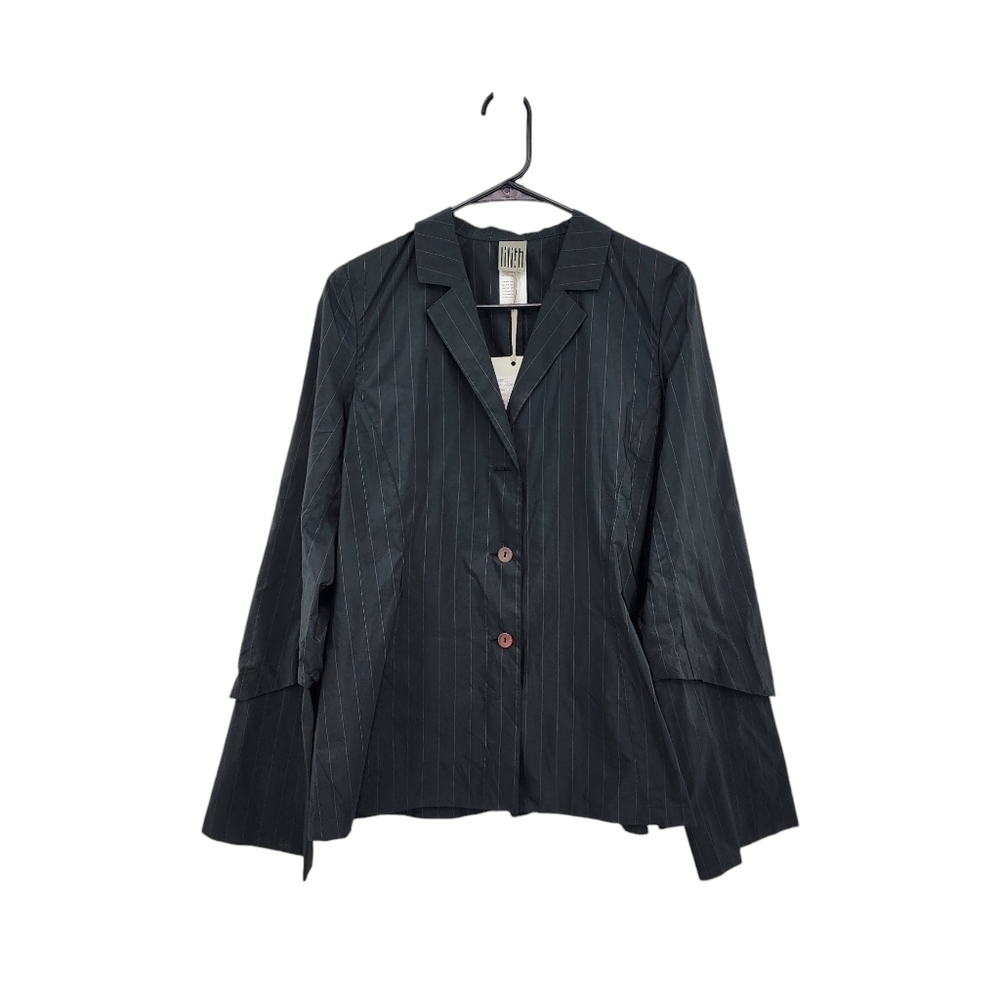 Lilith Women's Fanfaron Stripes Blazer Jacket - L